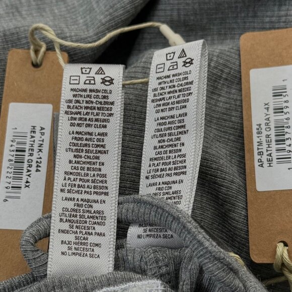 SKIMS Soft Lounge Tank Top + Pants Set Team USA Heather Gray 4X - Picture 12 of 14